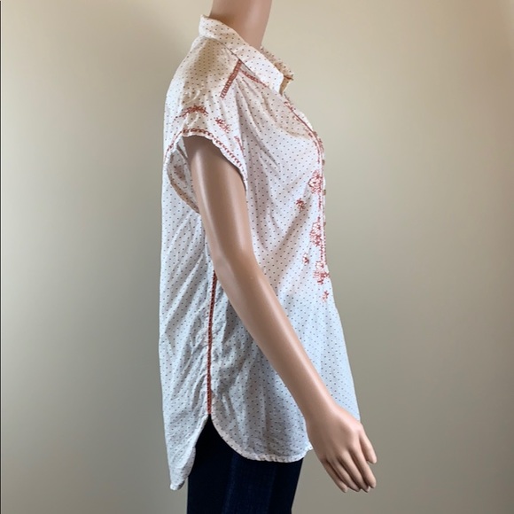 Maeve embroidered Riley cotton top Size S - Picture 6 of 7